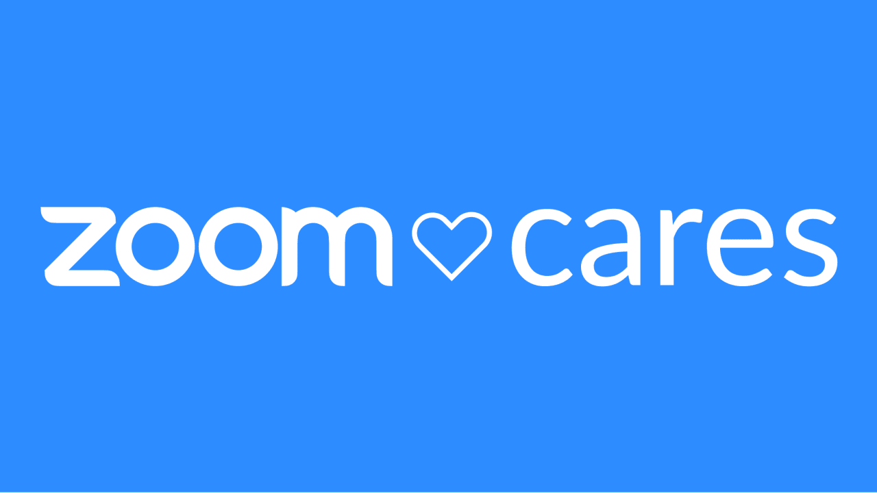Logo de Zoom Cares